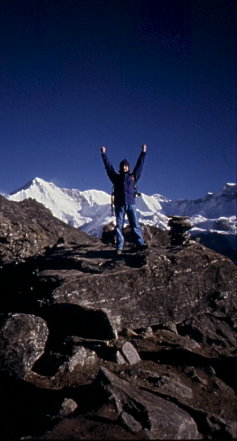 a quota 5.357 metri, sul Gokyo Peak (Himalaya, Nepal)