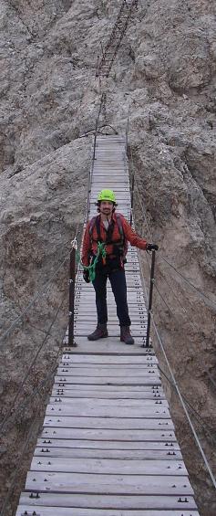 sulla ferrata Dibona del Cristallo